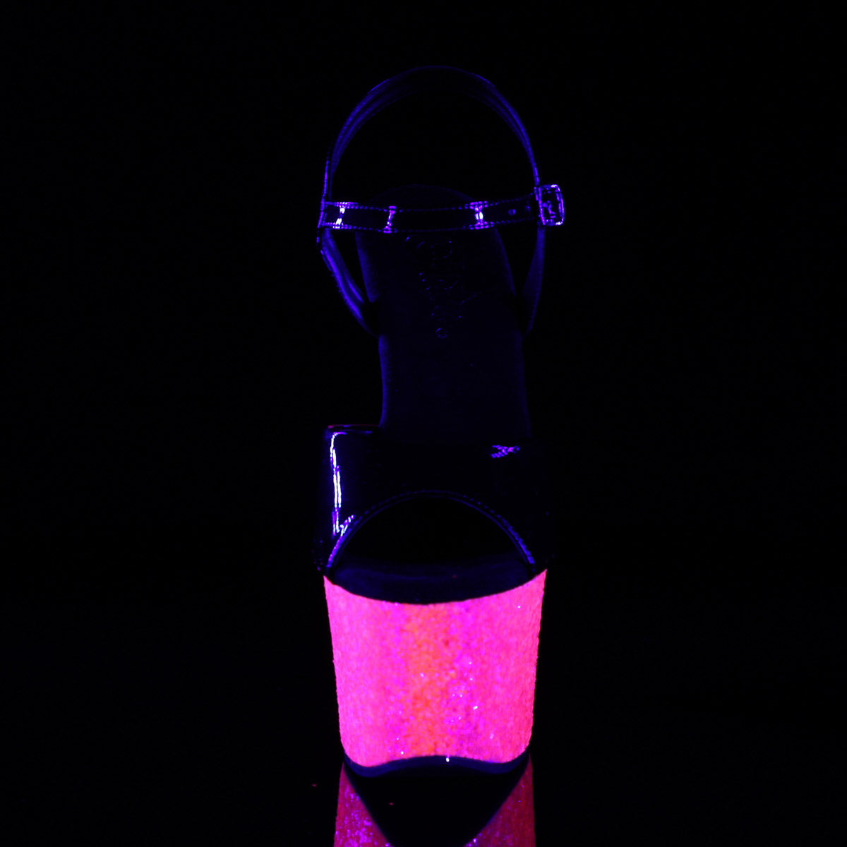 7" Heel, 2 3/4" PF Ankle Strap Sandal Pleaser Pleaser SKY/309UVLG