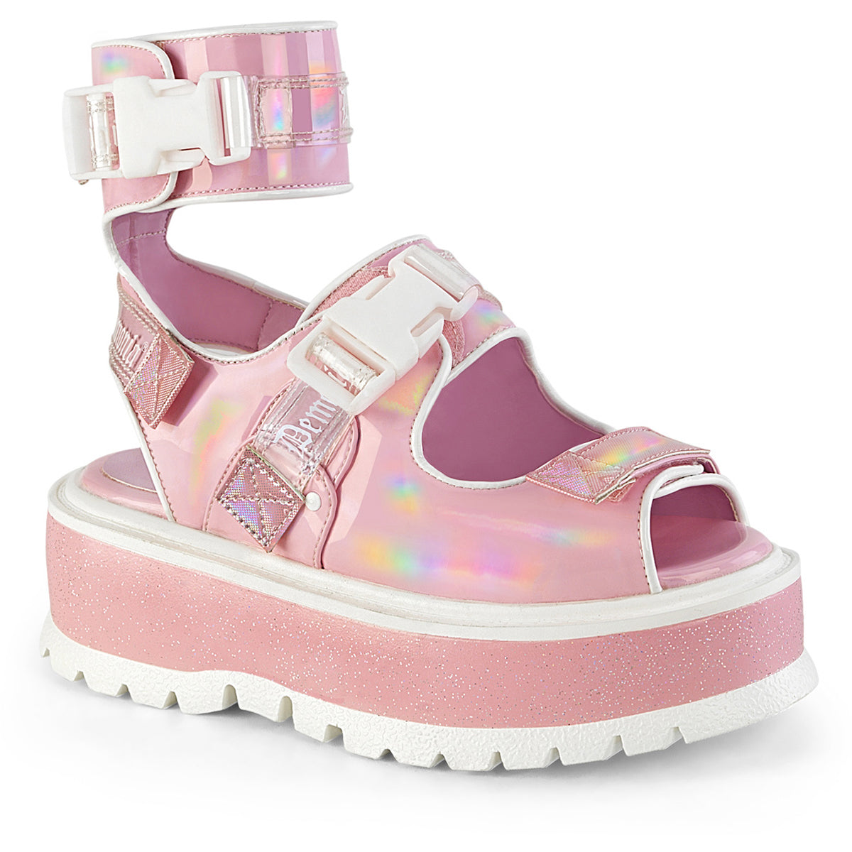2" Platform Ankle Cuff Sandal Pleaser Demonia SLACKER/15B Main image