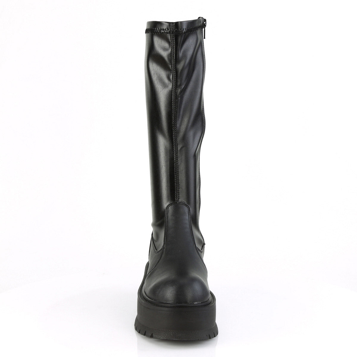 Demonia 2-Inch Platform Stretch Knee High Boot with Inside Zip Secondary image