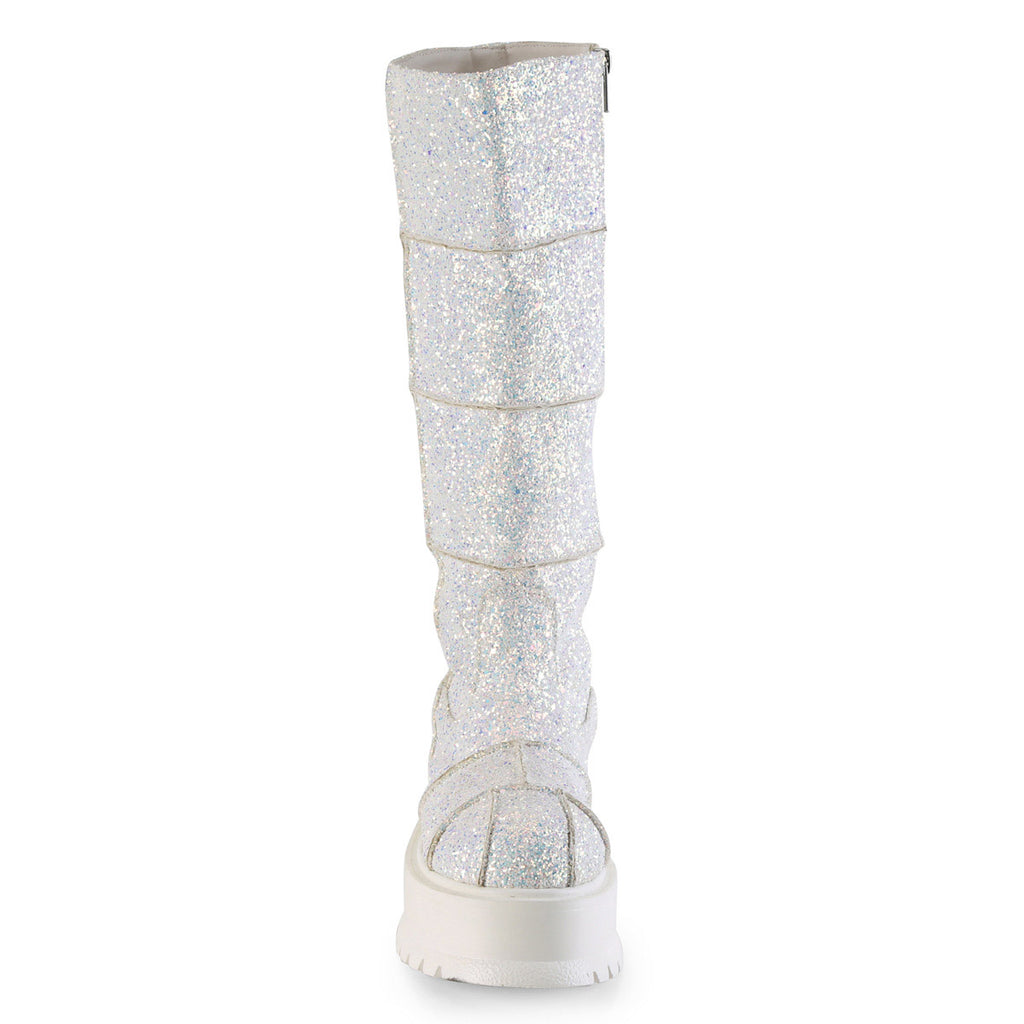 2" PF Knee High Boot, Side Zip Pleaser Demonia SLACKER/230