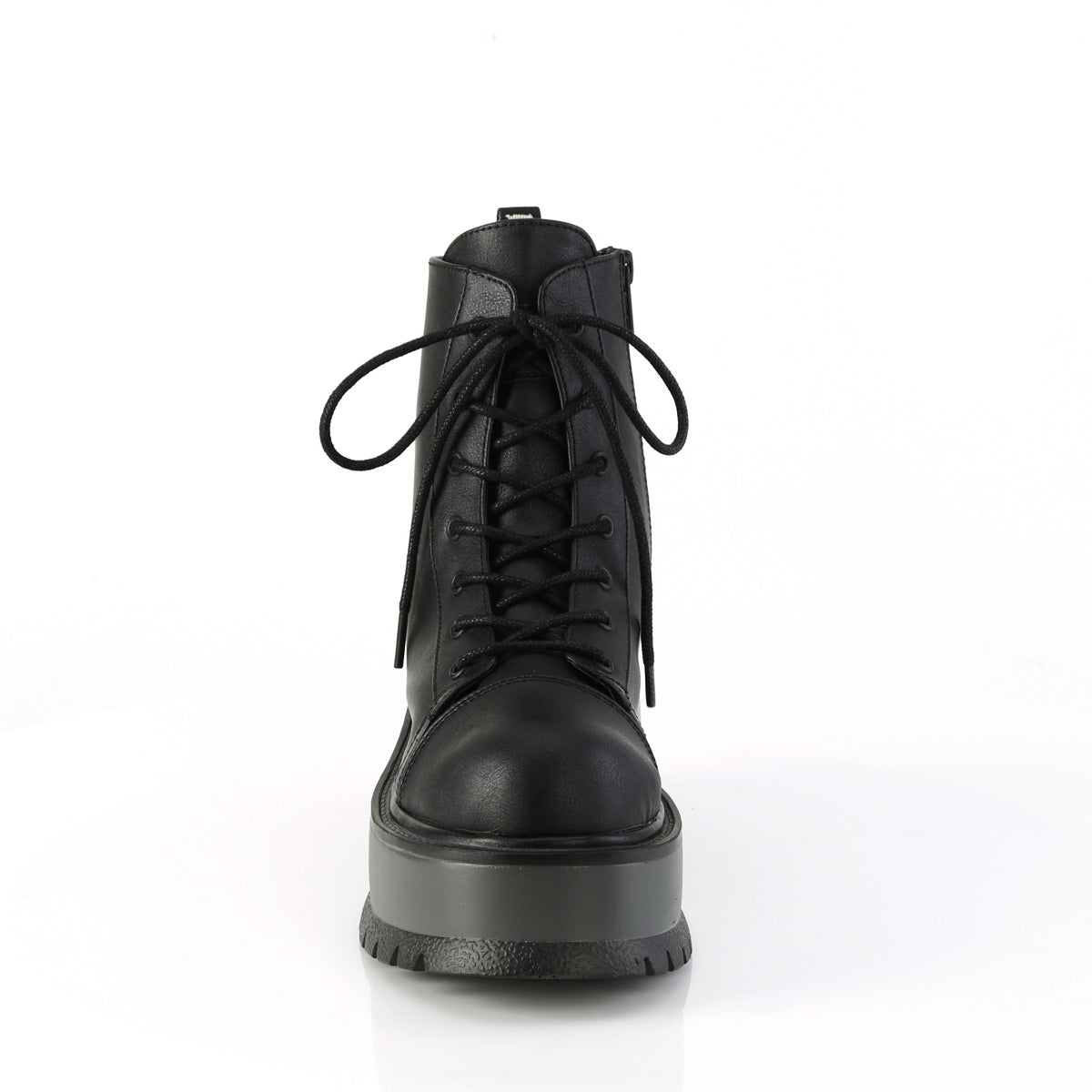 Demonia 2" Pf Lace-Up Ankle Boot, Side Zip SLK55/BVL Secondary image