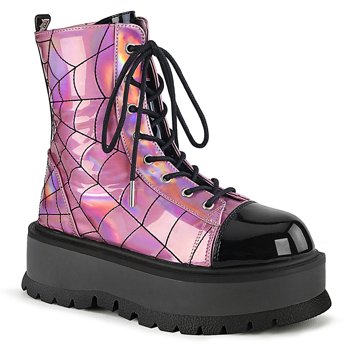 2" PF Lace-Up Ankle Boot Pleaser Demonia SLACKER/88 Main image