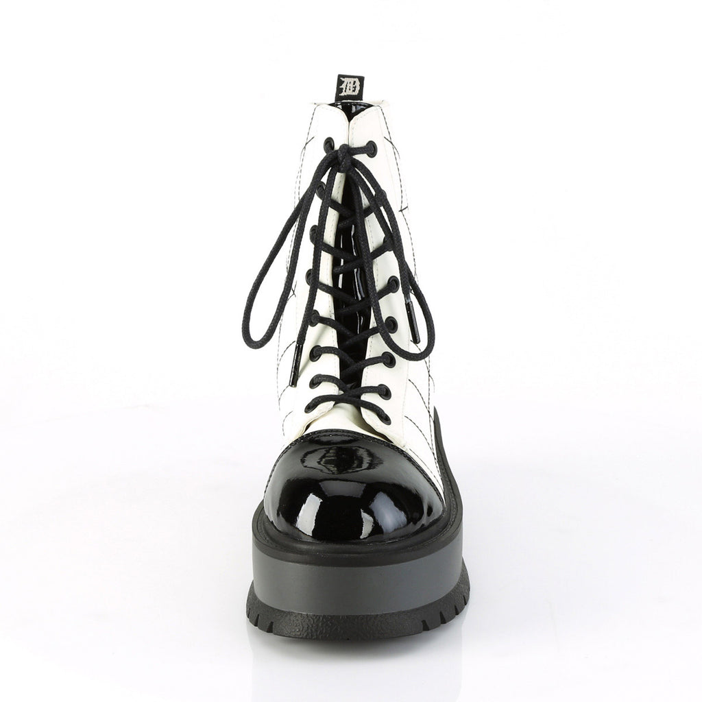 2" PF Lace-Up Ankle Boot Pleaser Demonia SLACKER/88