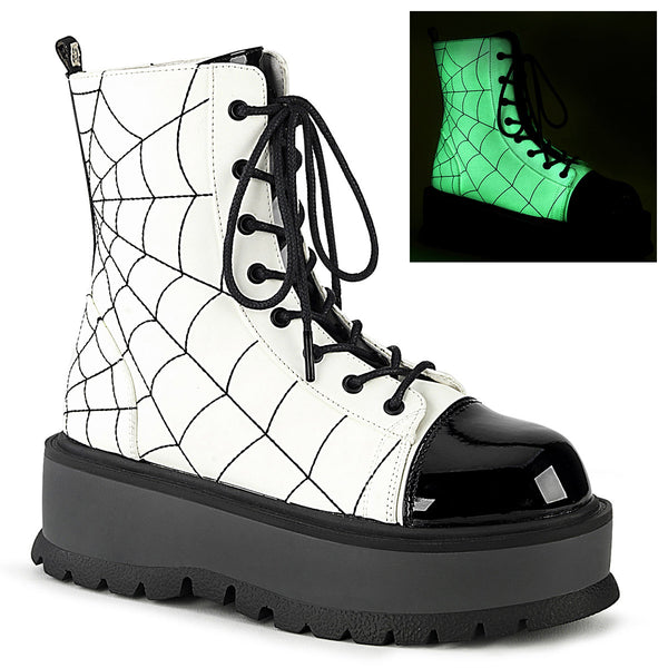 2" PF Lace-Up Ankle Boot Pleaser Demonia SLACKER/88