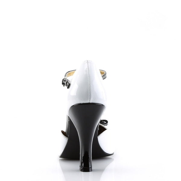 Sexy T-Strap Spat D'Orsay Pumps Mini Bow Spool High Heels Shoes Pleaser Pin Up Couture SMITTEN/10