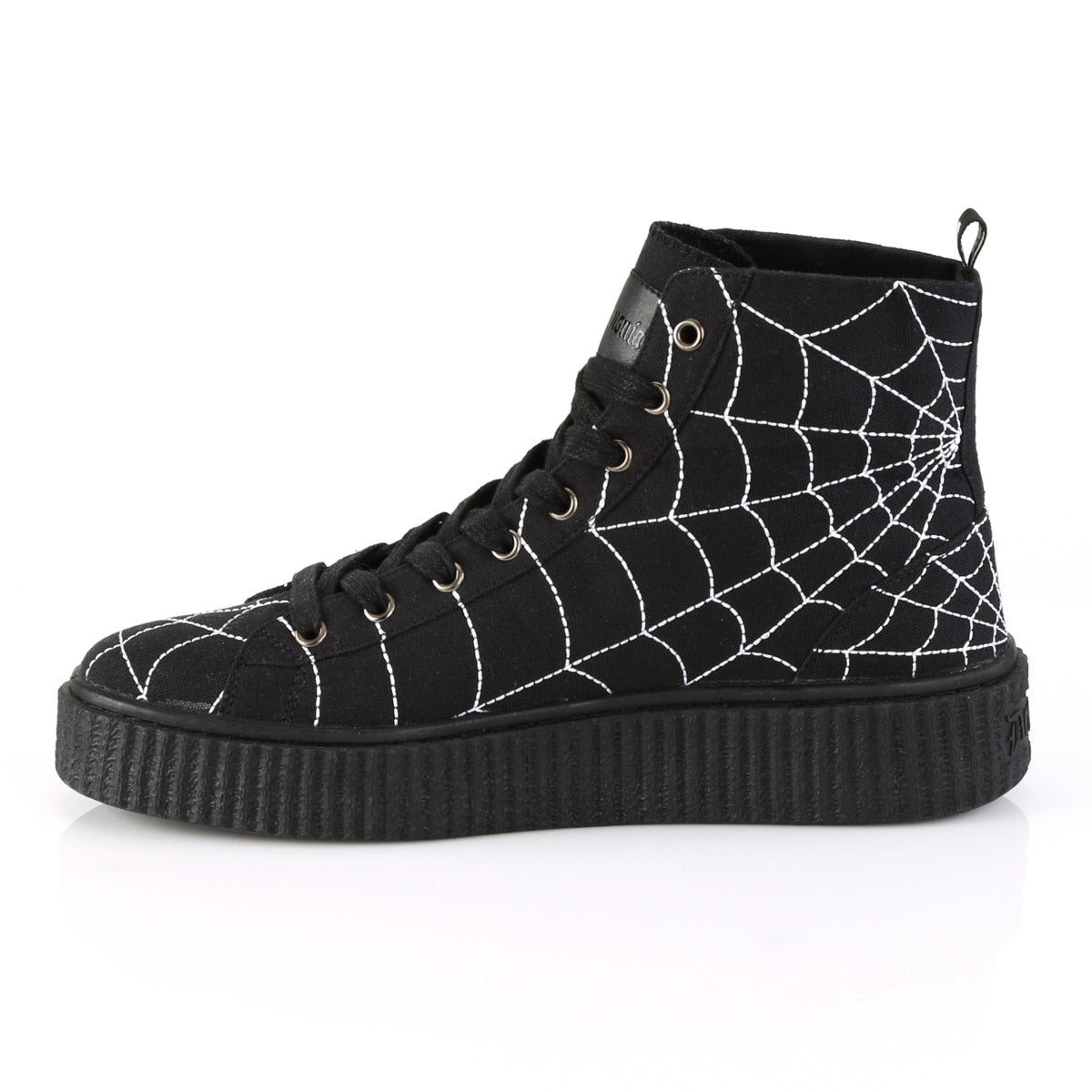 Demonia 1 1/2" Platform Round Toe Lace-Up Front High Top Creeper Sneaker Secondary image