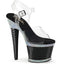 7" Heel, 3" Textured Pf Ankle Strap Sandal W/Rs Pleaser Pleaser SPECTATOR/708RS