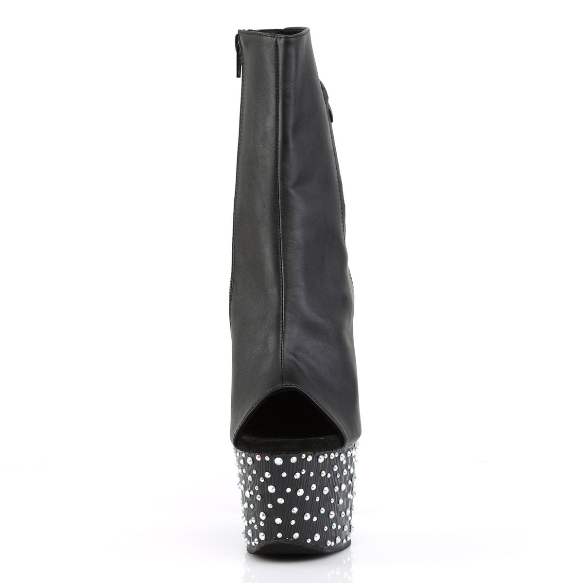 Pleaser Stardance-1018-7 7" Heel Open Toe/Heel Rhinestone Ankle Boots Women Secondary image