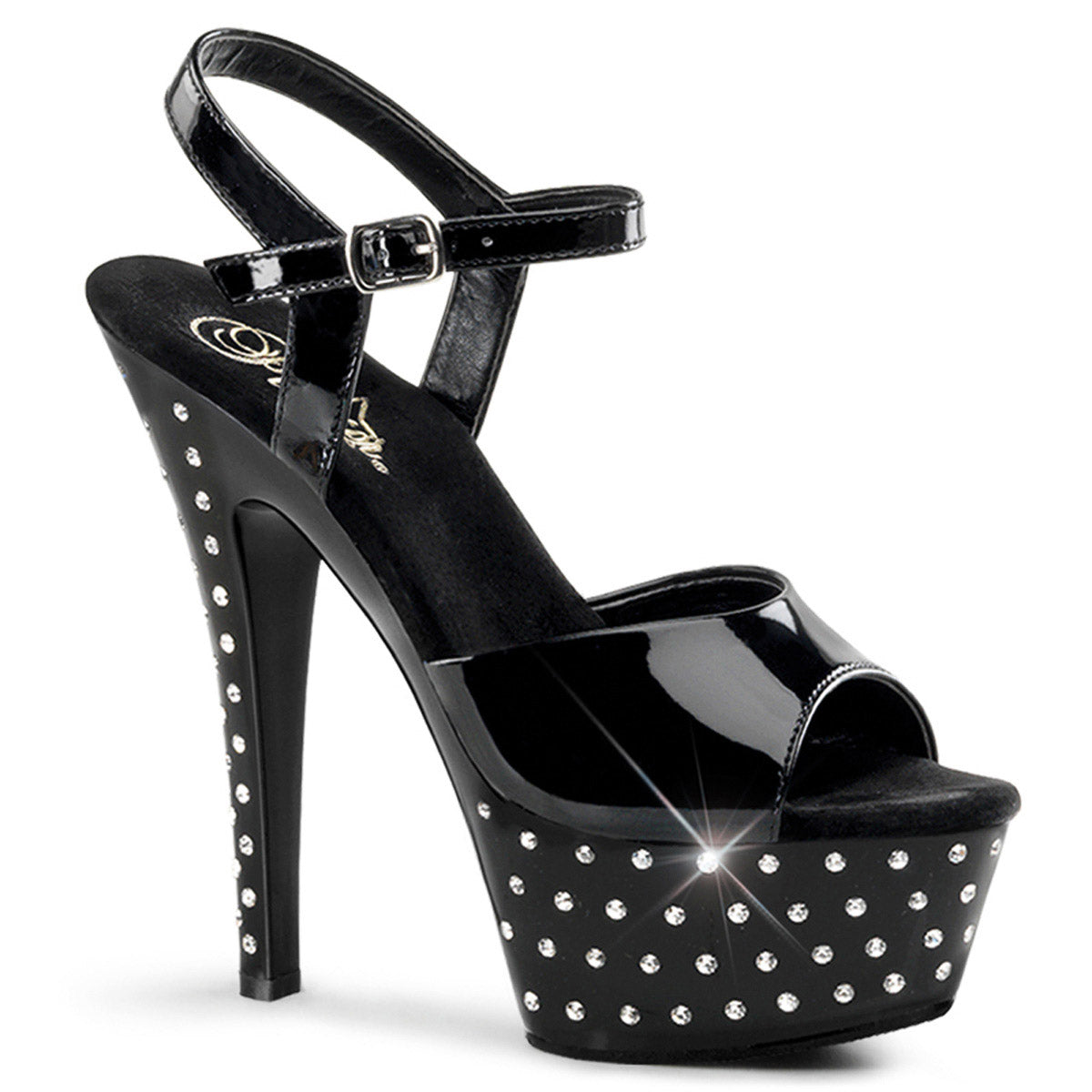 Hot Rhinestone Platform Stiletto Ankle Strap Sandal High Heels Shoes Pleaser Pleaser STARDUST/609