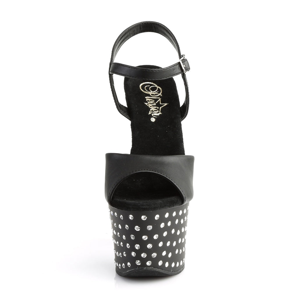 Rhinestone Studded Platform Stiletto Ankle Sandal High Heels Shoes Pleaser Pleaser STARDUST/709