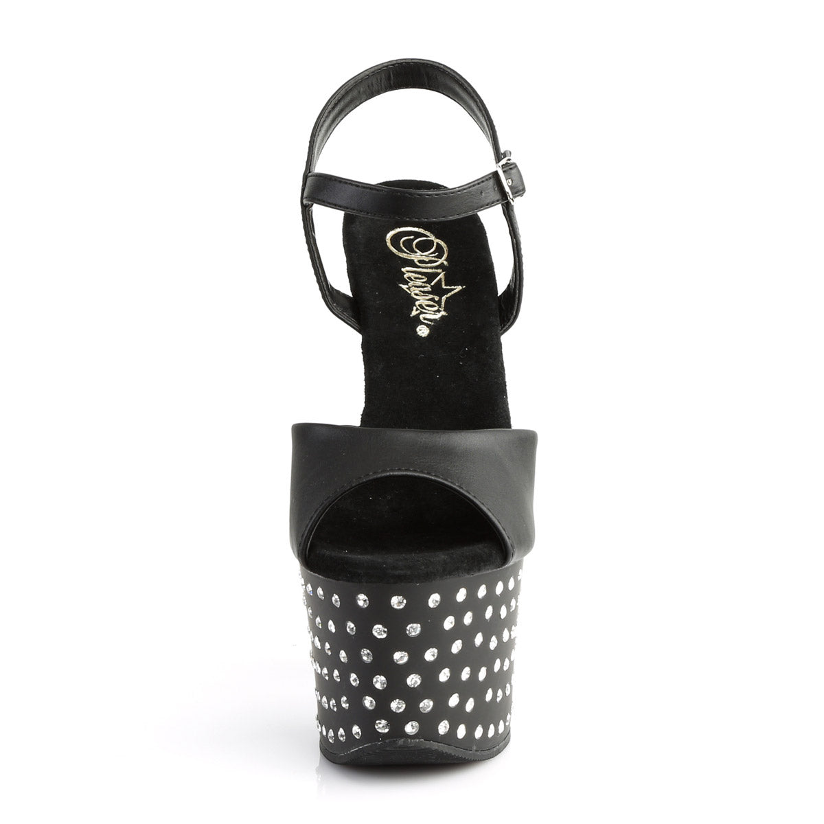 Rhinestone Studded Platform Stiletto Ankle Sandal High Heels Shoes Pleaser Pleaser STARDUST/709