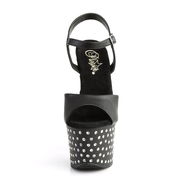 Rhinestone Studded Platform Stiletto Ankle Sandal High Heels Shoes Pleaser Pleaser STARDUST/709