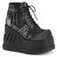 4" Pf Lace-Up Wedge Bootie, Inside Zip Pleaser Demonia STOMP/18