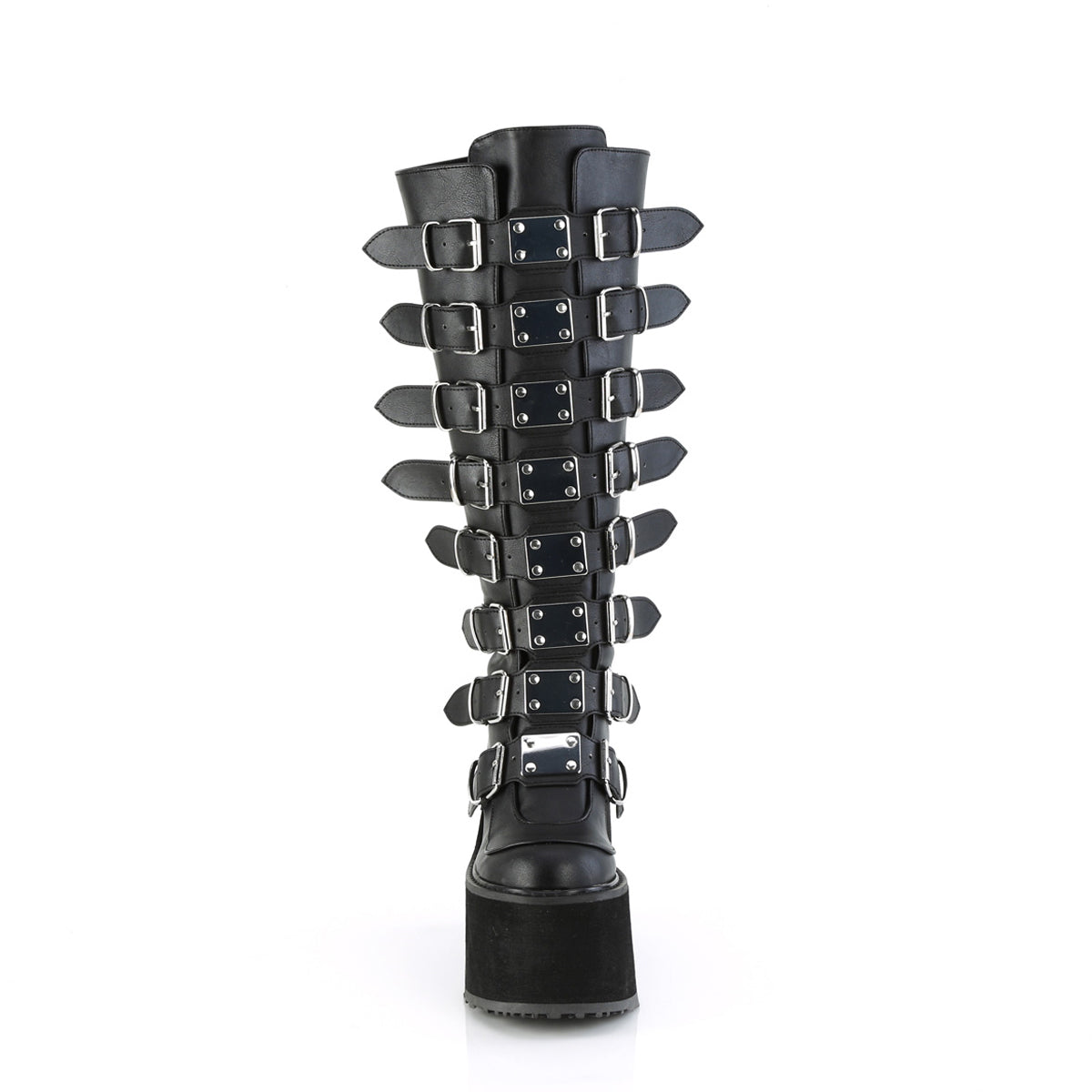 Demonia 5 1/2" Pf Wide Calf Knee Boot W/ Buckle Straps, Back Zip SWI815WC/BVL Secondary image