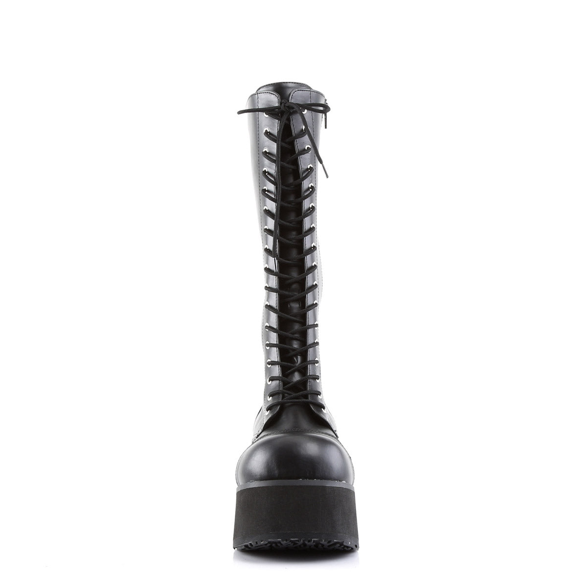 Demonia Punk Rock Lace Up Knee High Extreme Platform Zip Side Boots Shoes TRASHVILLE/502 Secondary image