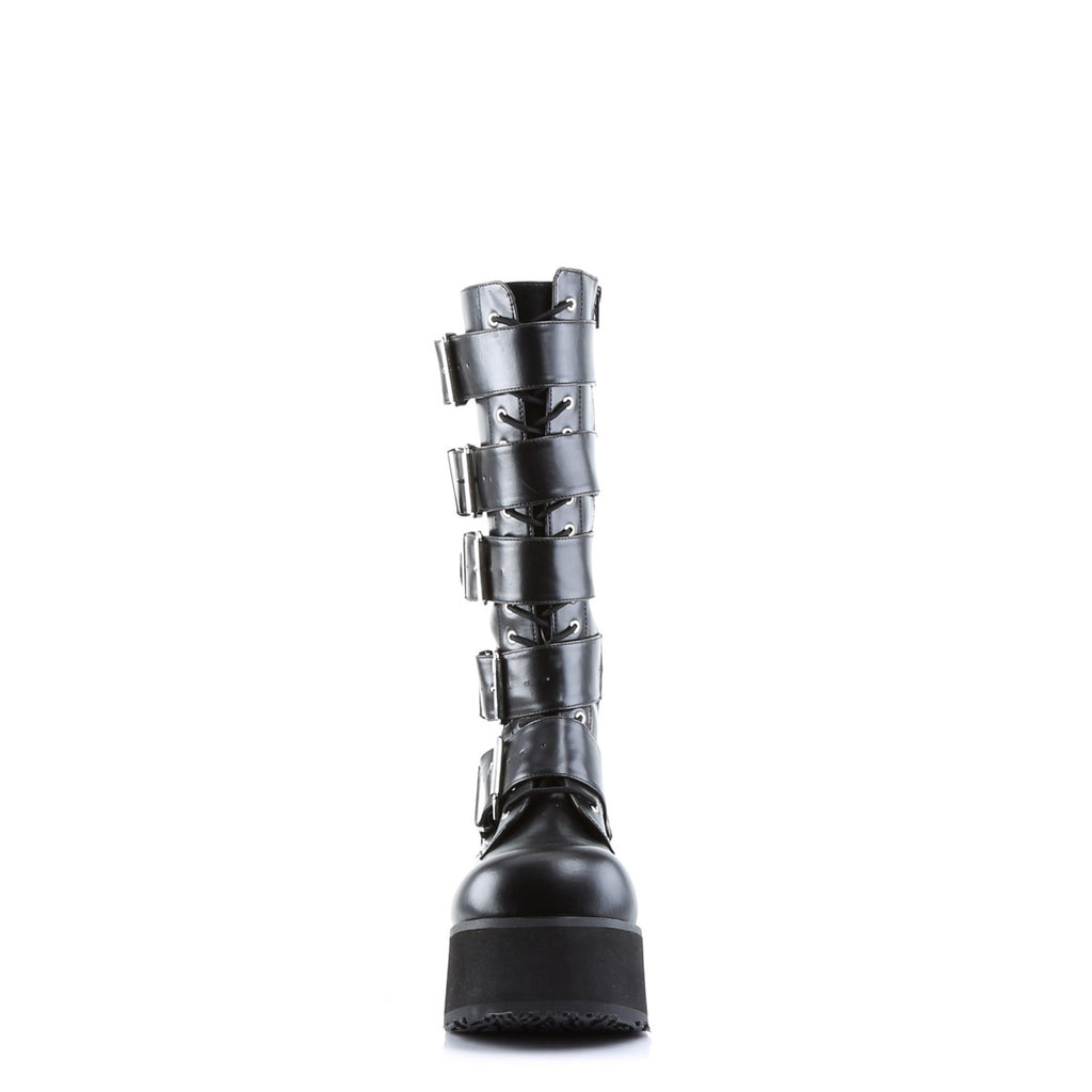 Goth Punk Rock Buckle Strap Knee High Extreme Platform Boots Shoes Pleaser Demonia TRASHVILLE/518