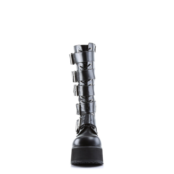 Goth Punk Rock Buckle Strap Knee High Extreme Platform Boots Shoes Pleaser Demonia TRASHVILLE/518