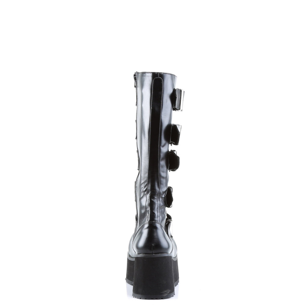 Goth Punk Rock Buckle Strap Knee High Extreme Platform Boots Shoes Pleaser Demonia TRASHVILLE/518