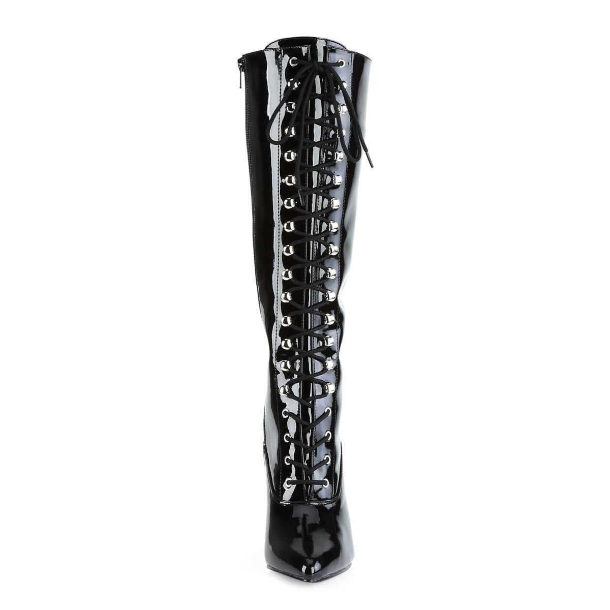 Pleaser Vanity-2020 Knee High Lace Up Side Zipper Stiletto Heel Boots Secondary image