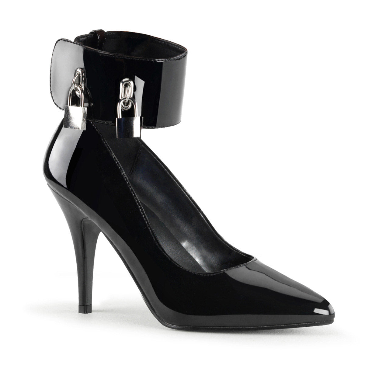Lock & Key Ankle Cuff Pointed Toe Stiletto Pumps High Heels Shoes Pleaser Pleaser VANITY/434 Main image
