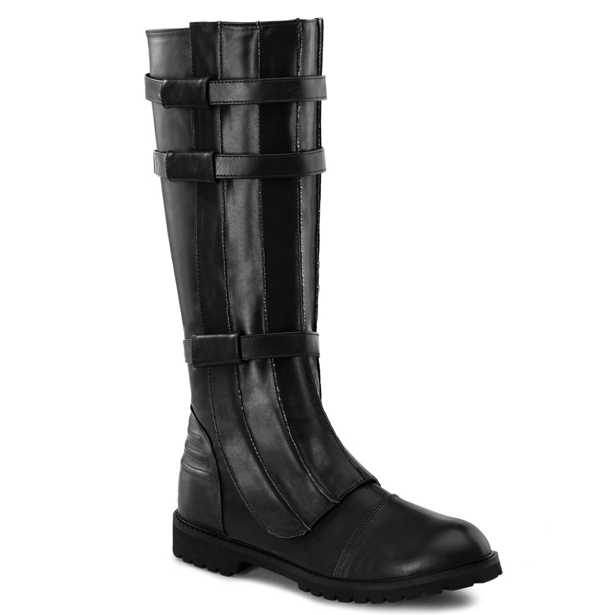 Full Inner Side Zipper Super Hero Strappy Knee High Boots Shoes Pleaser Funtasma WALKER/130 Main image