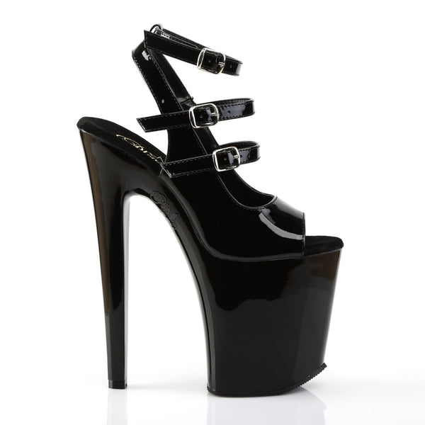 Peep Toe Mary Jane Slingback Pump Platform Stiletto High Heels Shoes Pleaser Pleaser XTREME/873