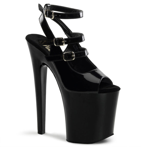 Peep Toe Mary Jane Slingback Pump Platform Stiletto High Heels Shoes Pleaser Pleaser XTREME/873