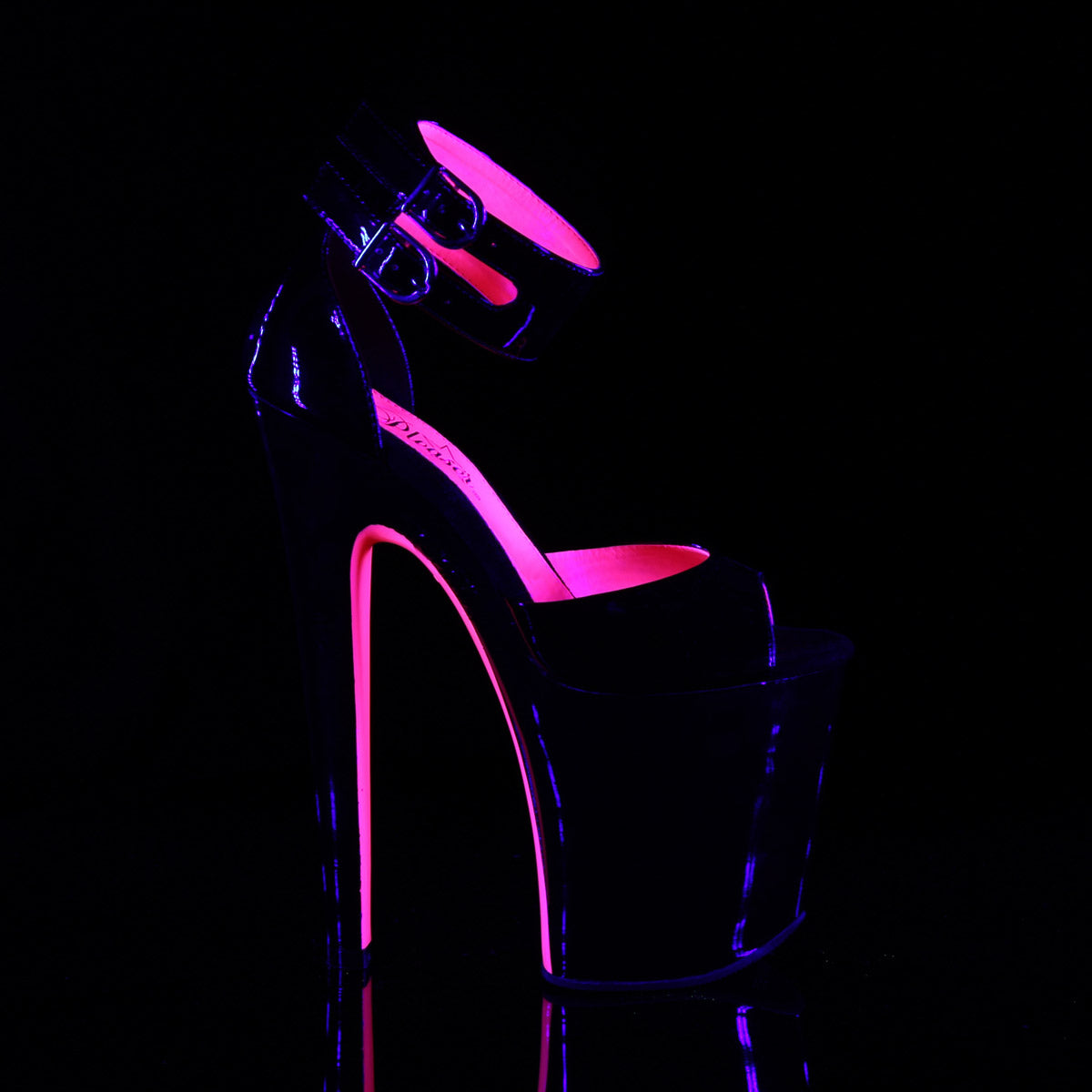 8" Heel, 4" PF d' Orsay Sandal w/ Ankle Cuff Pleaser Pleaser XTREME/875TT